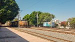 UP & CSX Locomotives leading a train